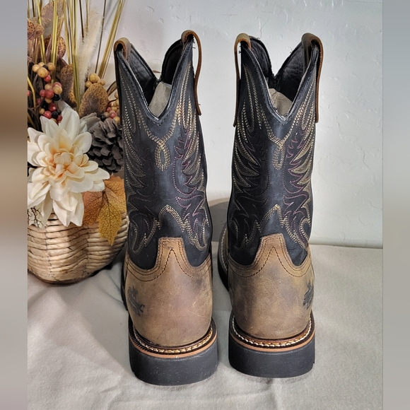 Thorogood Men's NWOT Western 11" Square Toe Waterproof Leather Boots Size 9 EE - Picture 11 of 13